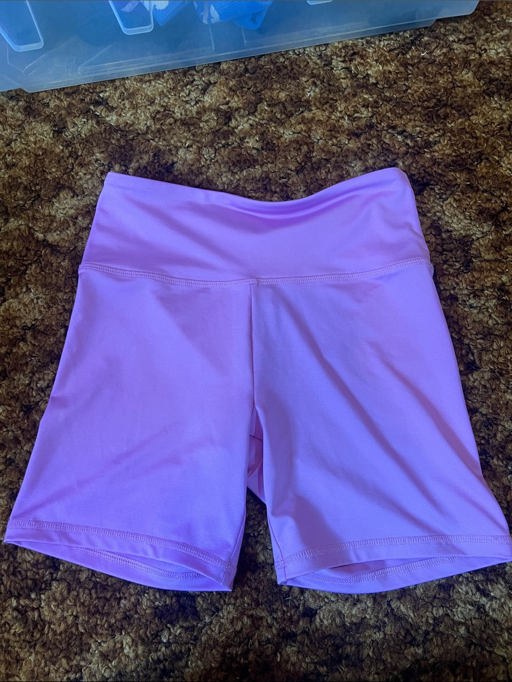 Forever 21 Lavender High-Rise Bike Shorts